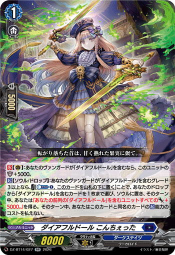 ダイアフルドール こんちぇった