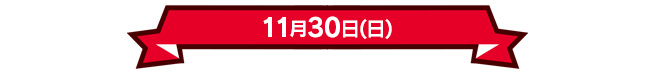 11月30日(日)