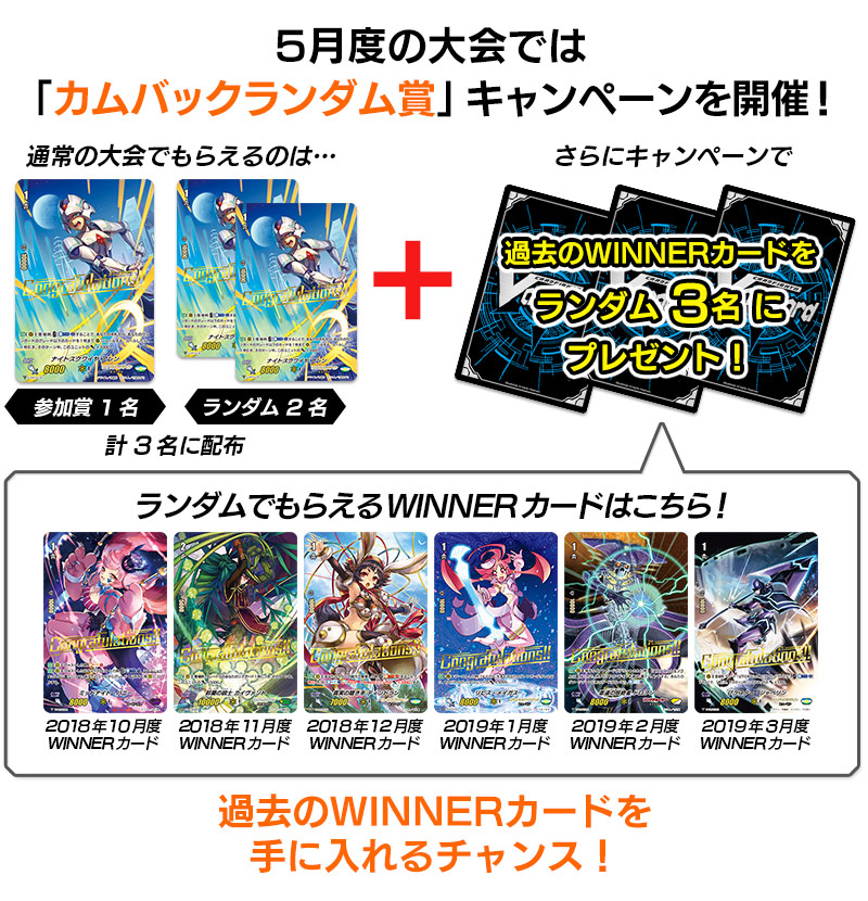 「カムバックランダム賞」キャンペーン開催！